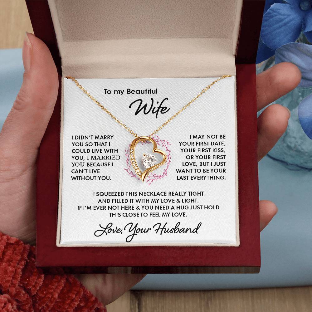 To My Beautiful Wife | Forever Love Necklace