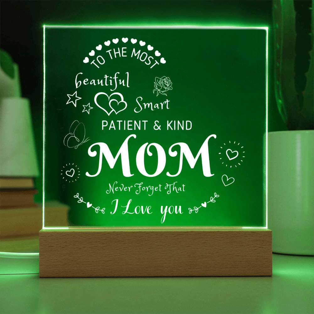To My Mom | Acrylic Square Plaque