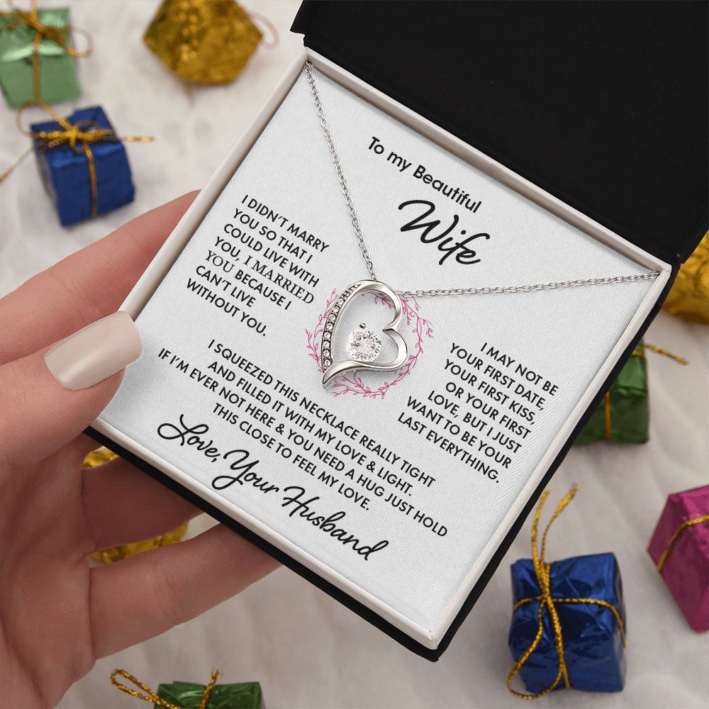 To My Beautiful Wife | Forever Love Necklace